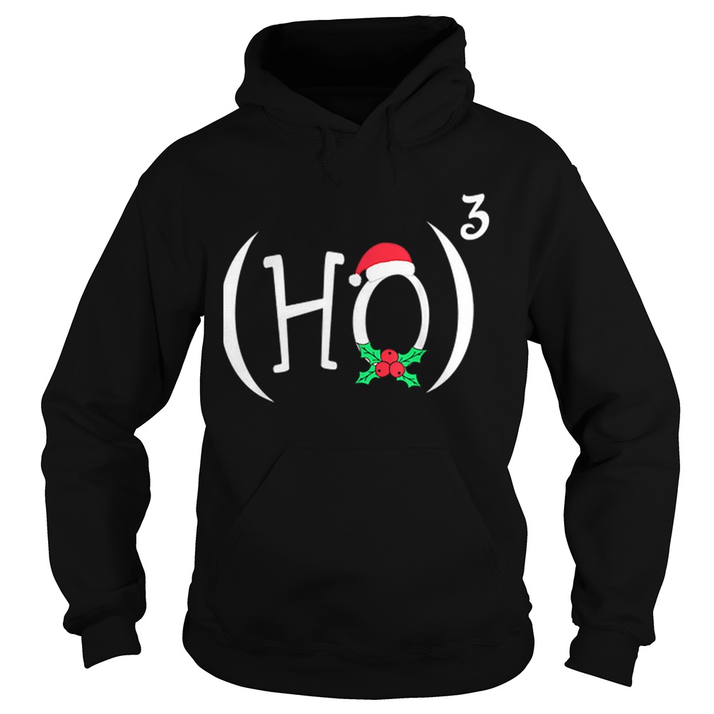 HO3 or HO Cube Funny Christmas Math Teachers Themed Hoodie