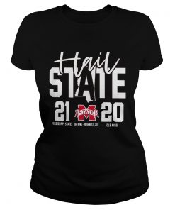 Hail Mississippi State Bulldogs vs Ole Miss Rebels 2019 Football Score 21 20  Classic Ladies