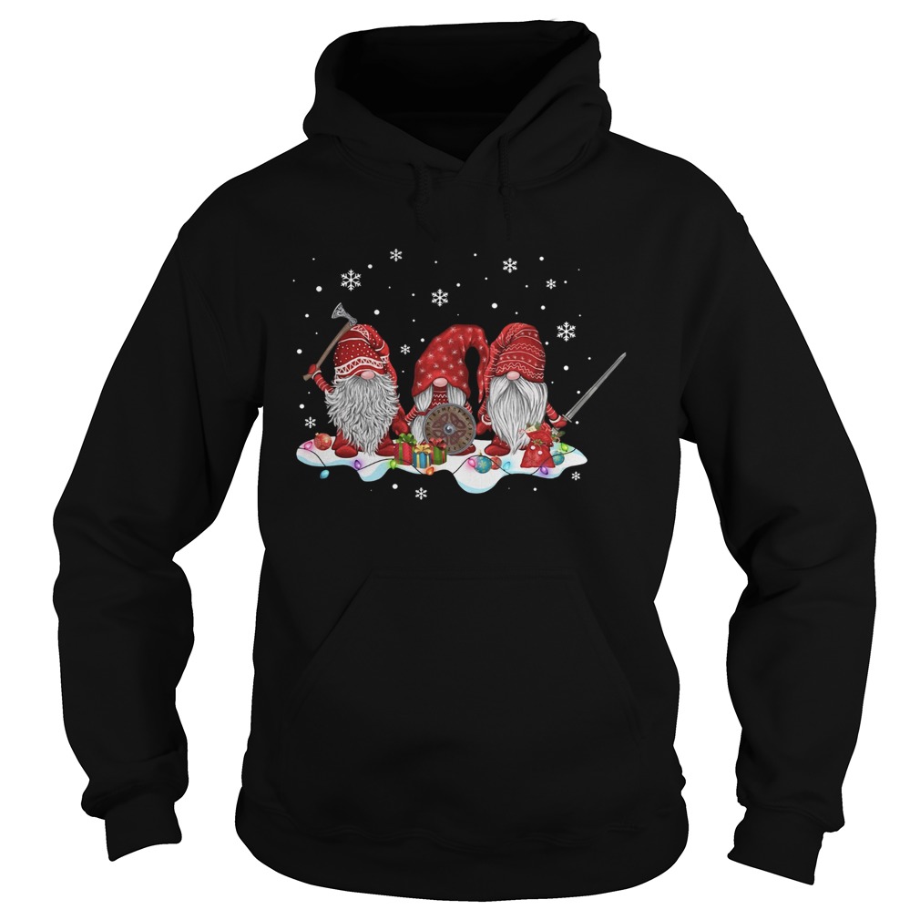 Hanging With Red Gnomies Viking Hoodie