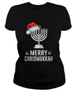 Happy Chrismukkah Funny Hanukkah and Christmas  Classic Ladies