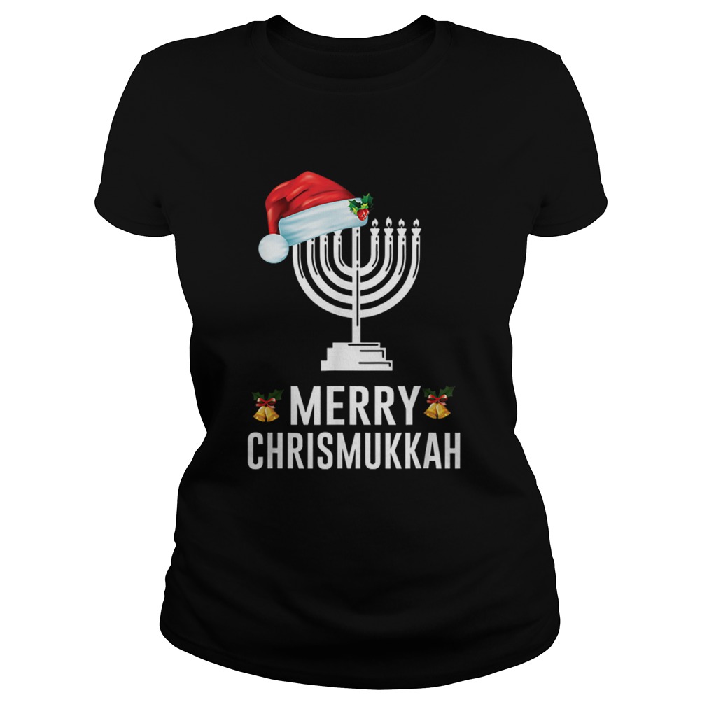 Happy Chrismukkah Funny Hanukkah and Christmas Classic Ladies