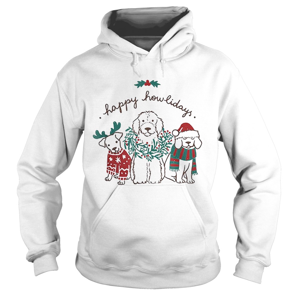 Happy Howlidays Funny Dog Christmas Hoodie