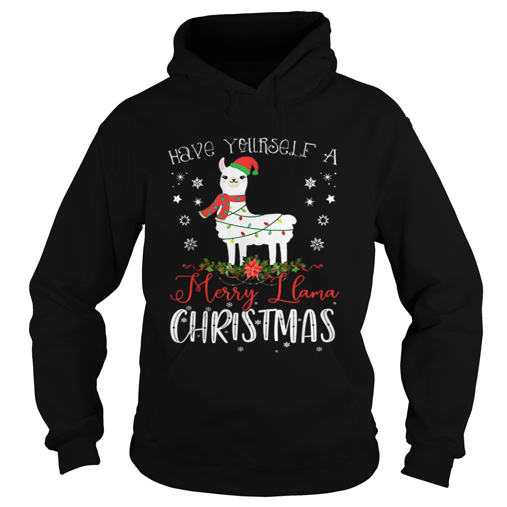 Have Yourself A Merry Llama Christmas Hoodie