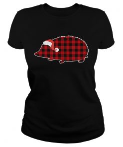 Hedgehog Christmas Buffalo Plaid Pajamas  Classic Ladies