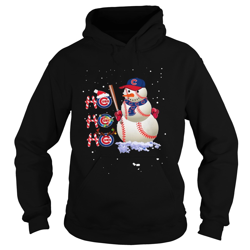 Ho Ho Ho Chicago Cubs Christmas Hoodie