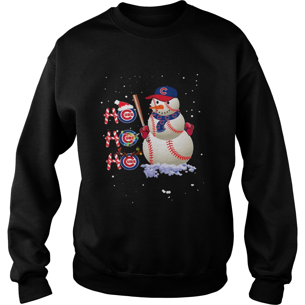 Ho Ho Ho Chicago Cubs Christmas Sweatshirt