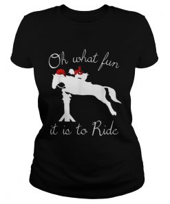 Holiday Horse Riding Oh What Fun  Classic Ladies