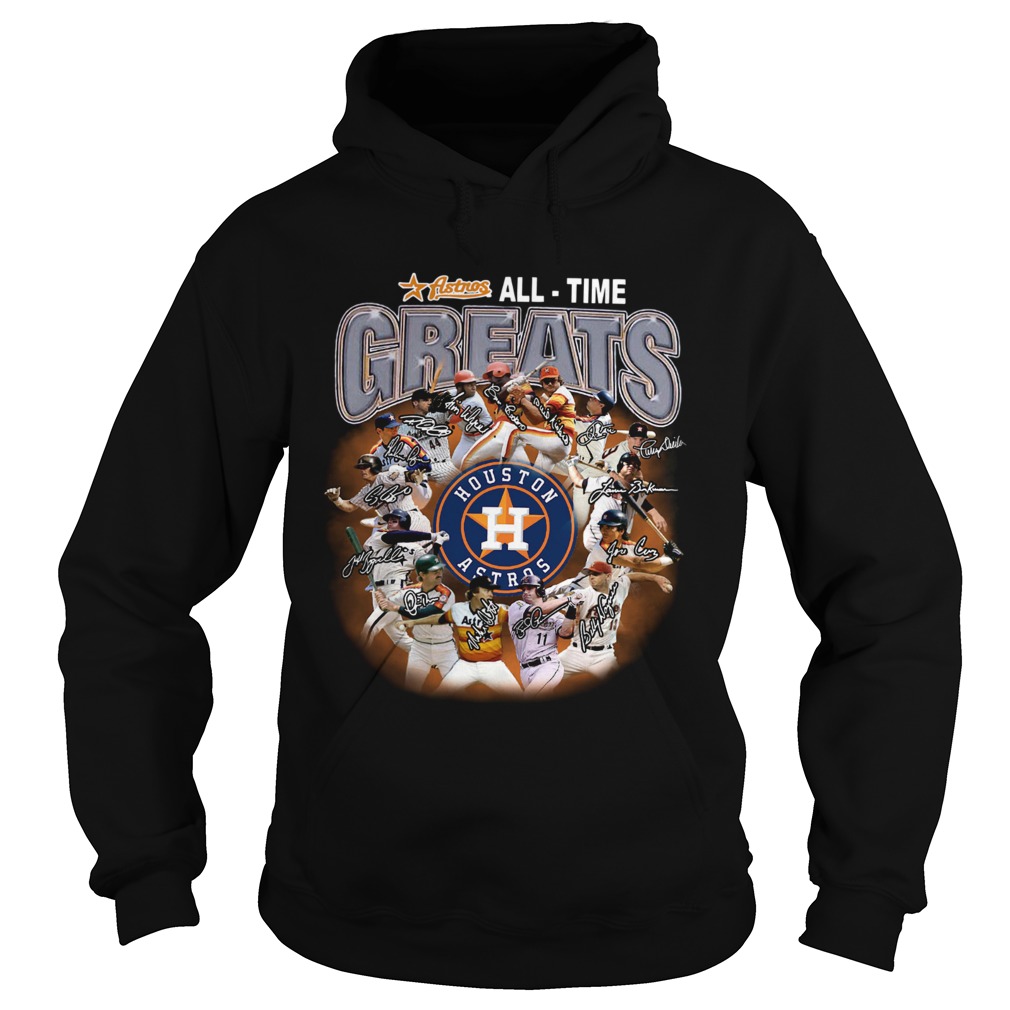 Houston Astros all time greats players signatures Hoodie