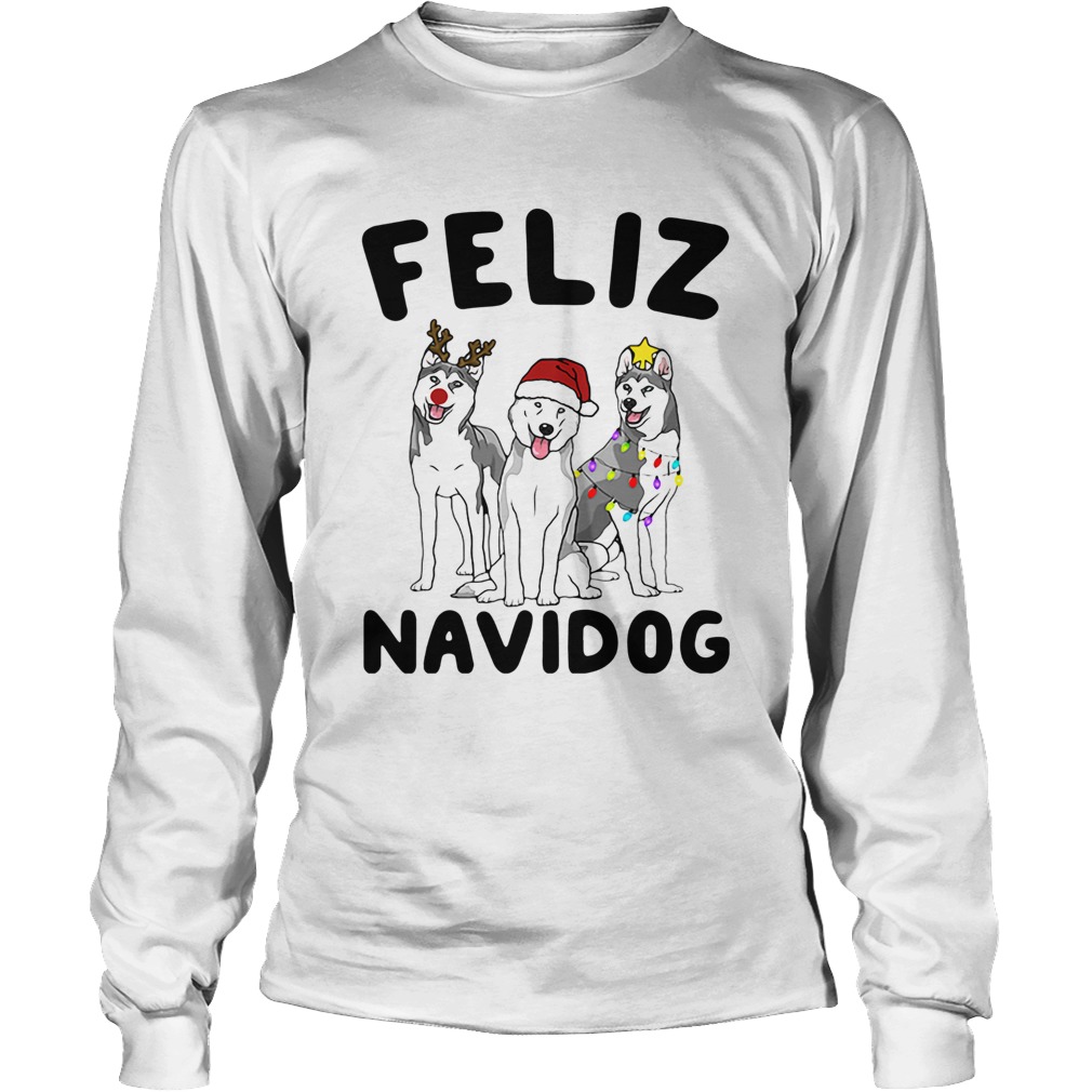 Husky Feliz Navidog Christmas LongSleeve