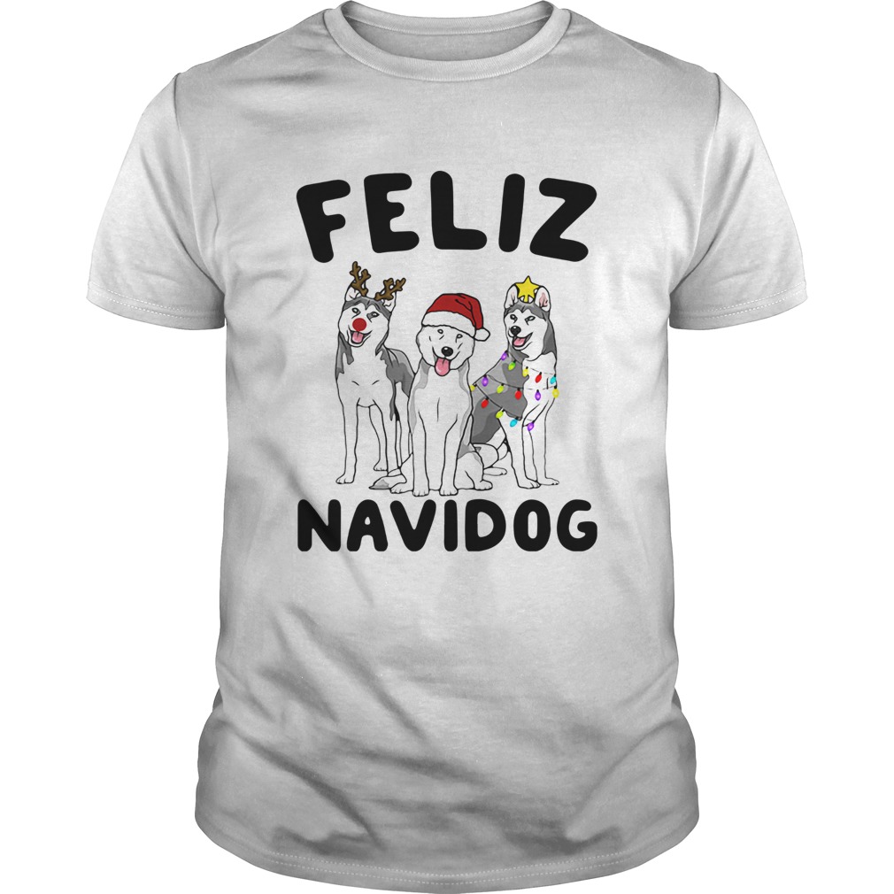 Husky Feliz Navidog Christmas shirt