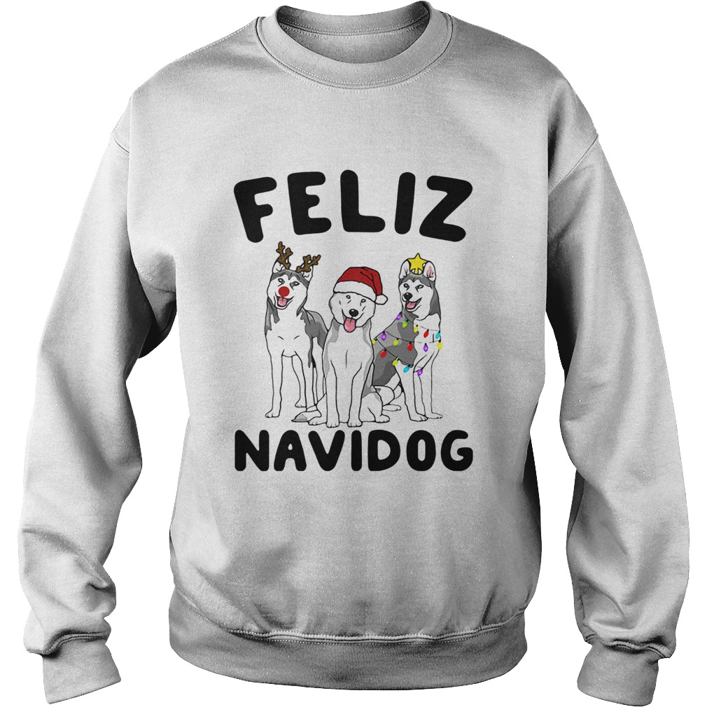 Husky Feliz Navidog Sweatshirt