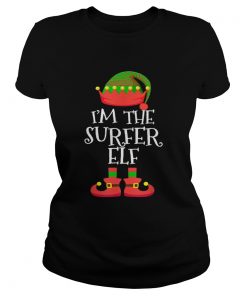 IM THE Surfer ELF Christmas Xmas Funny Elf Group Costume  Classic Ladies