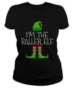 Im The Baller Elf Family Matching Christmas Pajama  Classic Ladies