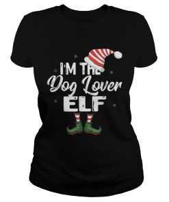 Im The Dog Lover Elf Family Matching Christmas  Classic Ladies