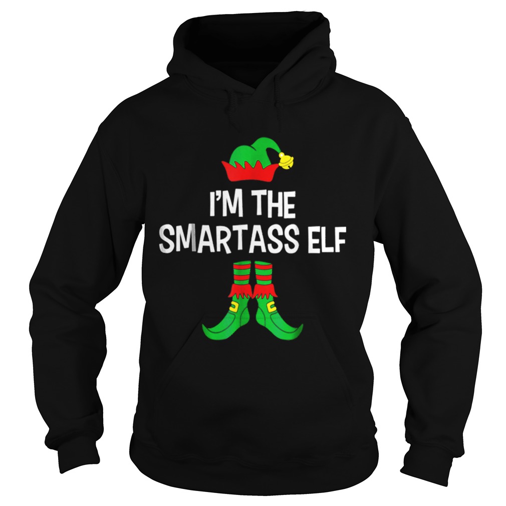 Im The Smartass Elf Matching Family Group Christmas Hoodie