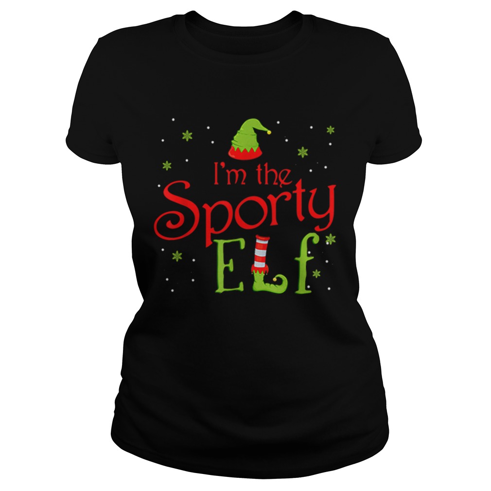 Im The Sporty Elf Funny Group Matching Family Classic Ladies