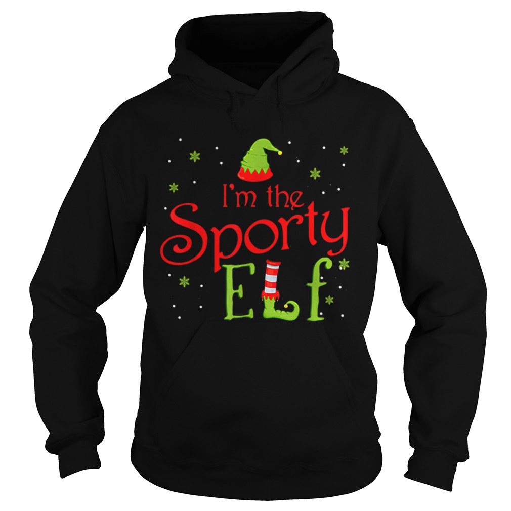 Im The Sporty Elf Funny Group Matching Family Hoodie