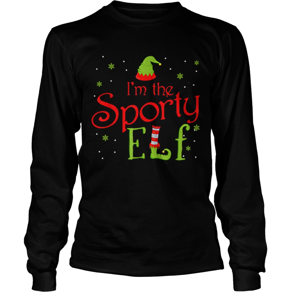 Im The Sporty Elf Funny Group Matching Family LongSleeve