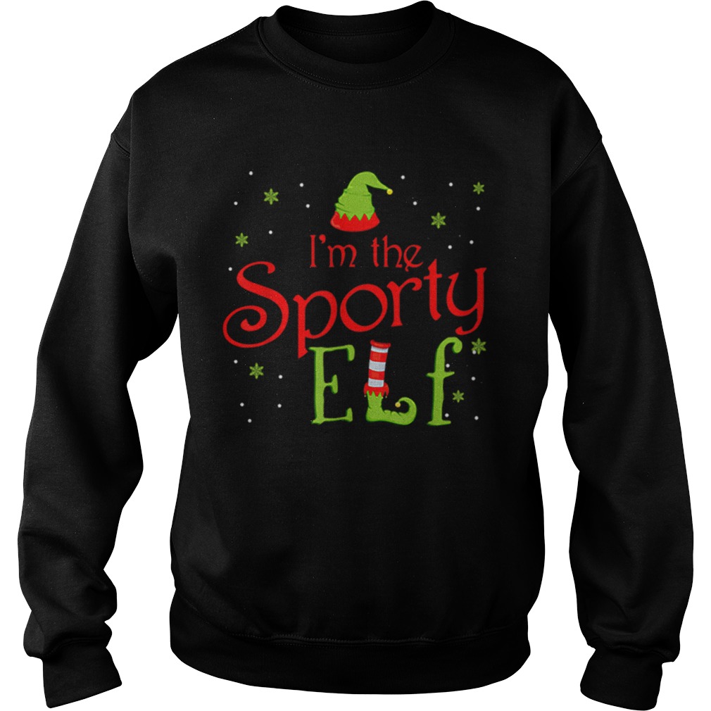 Im The Sporty Elf Funny Group Matching Family Sweatshirt