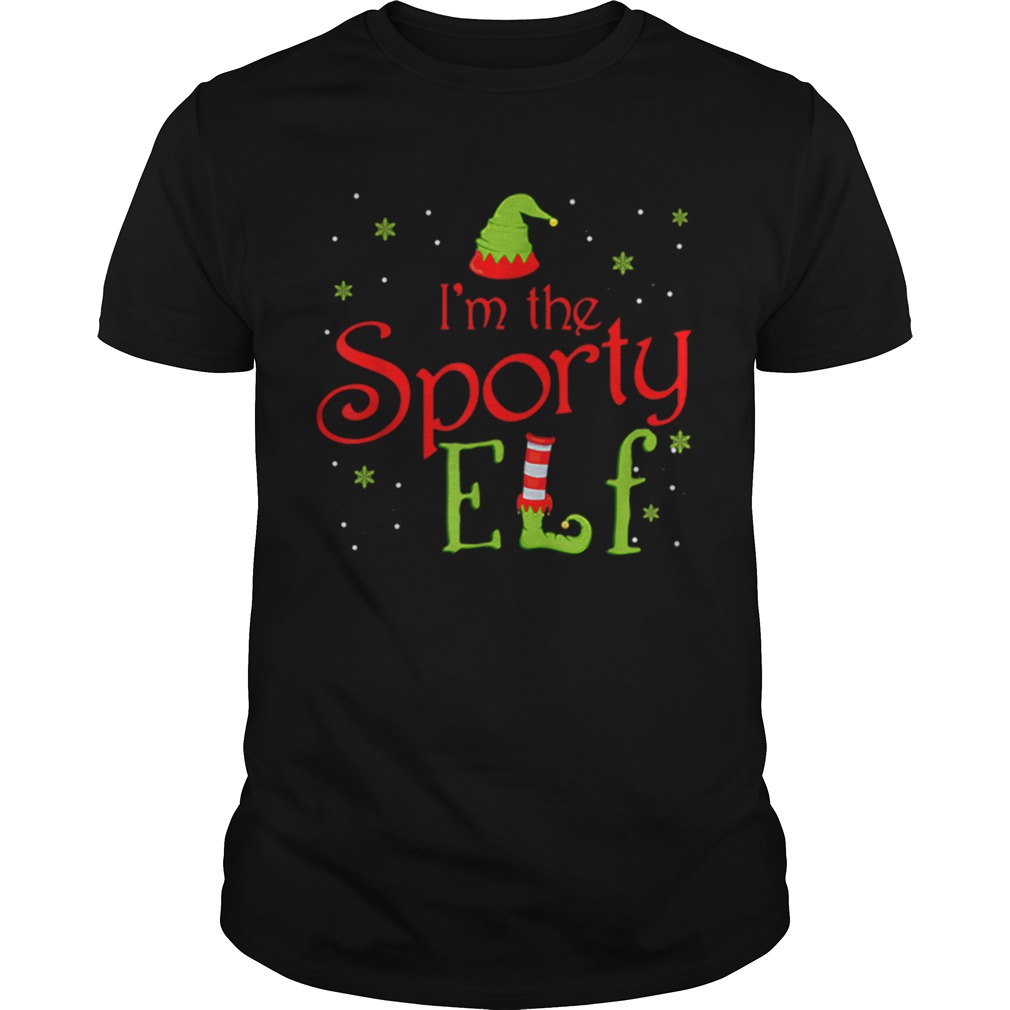 Im The Sporty Elf Funny Group Matching Family shirt