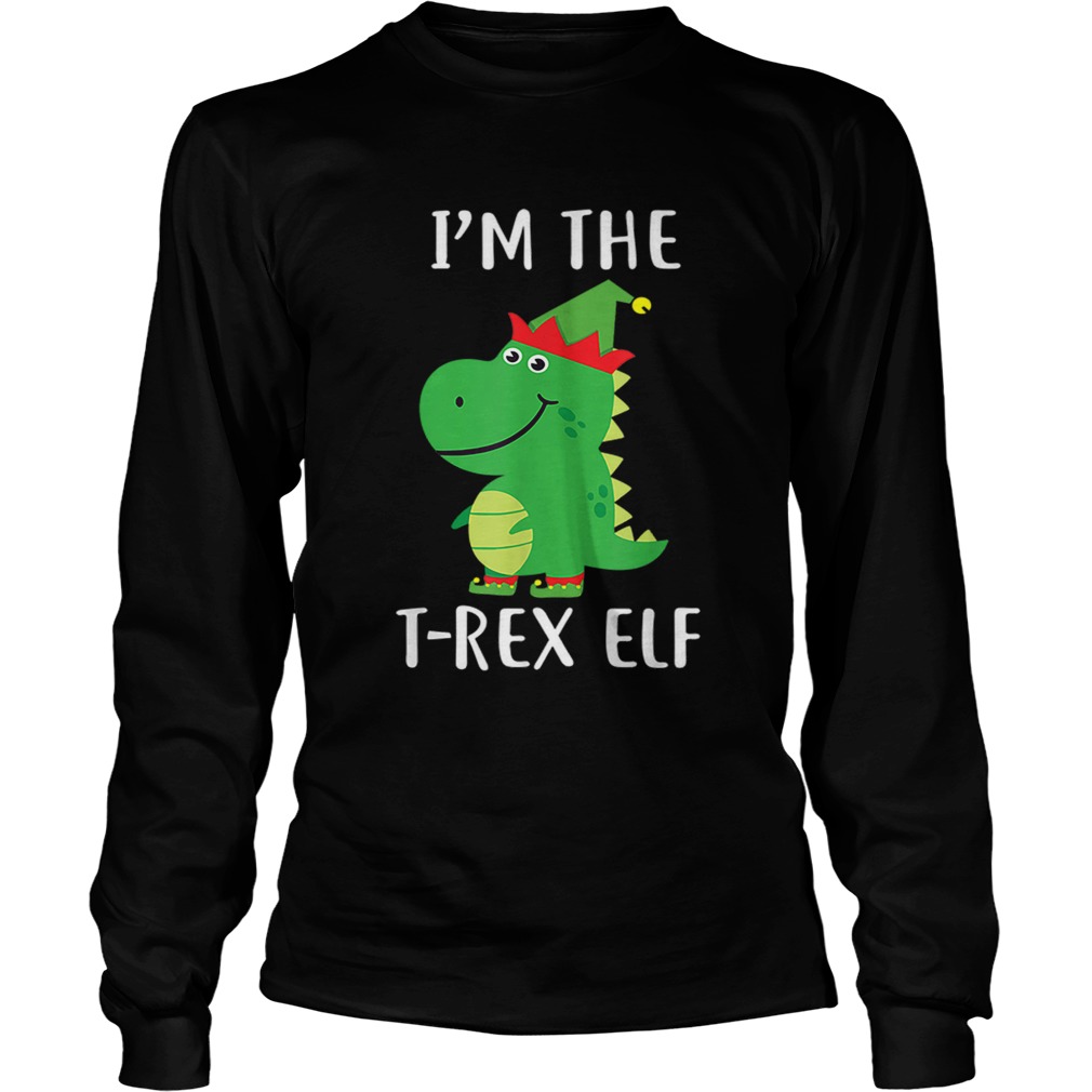 Im The T Rex Elf Matching Family Group Christmas Cute LongSleeve