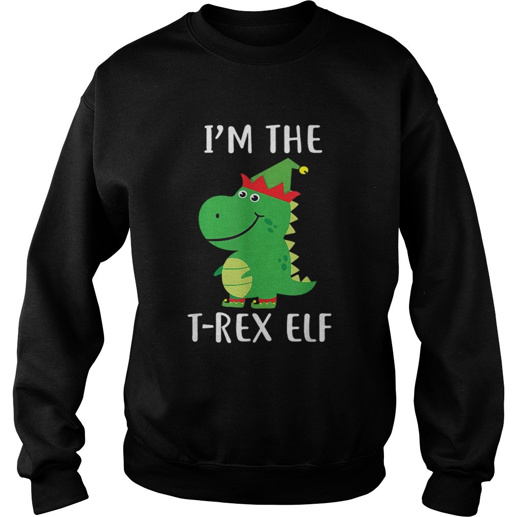 Im The T Rex Elf Matching Family Group Christmas Cute Sweatshirt