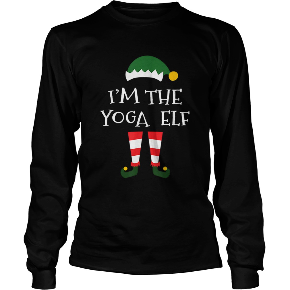 Im The Yoga Elf Gift Matching Family Group Christmas LongSleeve