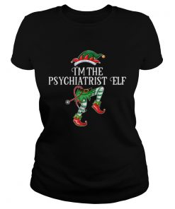 Im the Psychiatrist Elf Christmas Matching Medical Staff  Classic Ladies