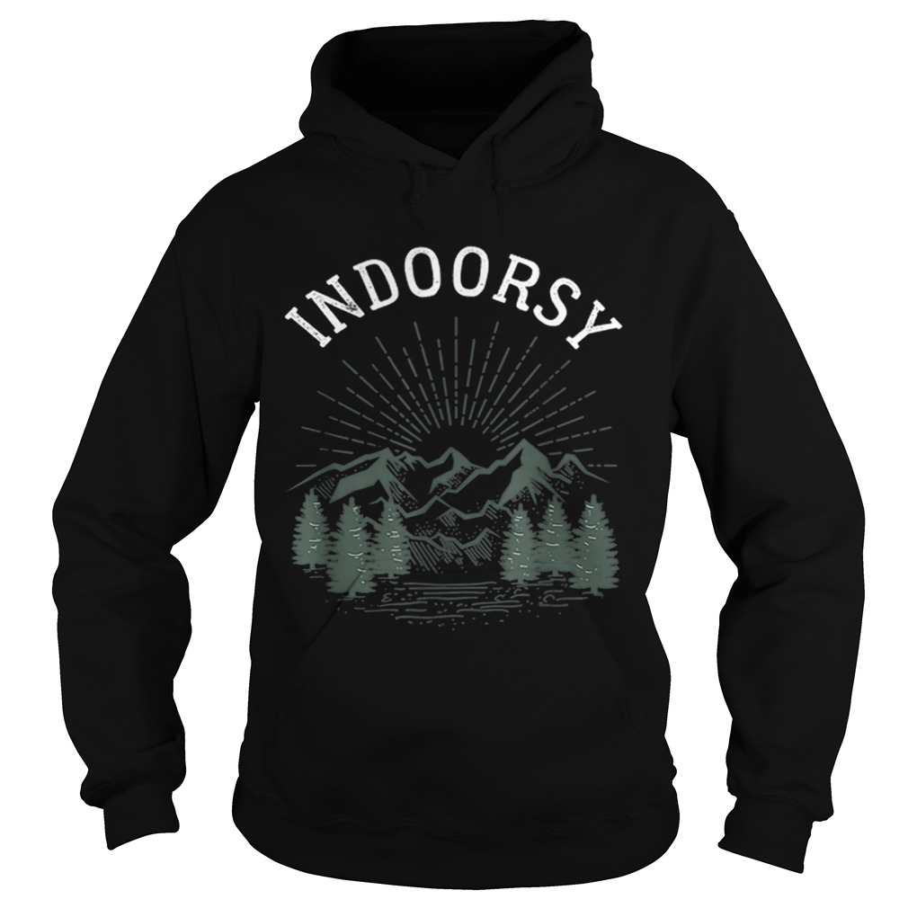 Indoorsy Men Women Ironic Christmas Hoodie