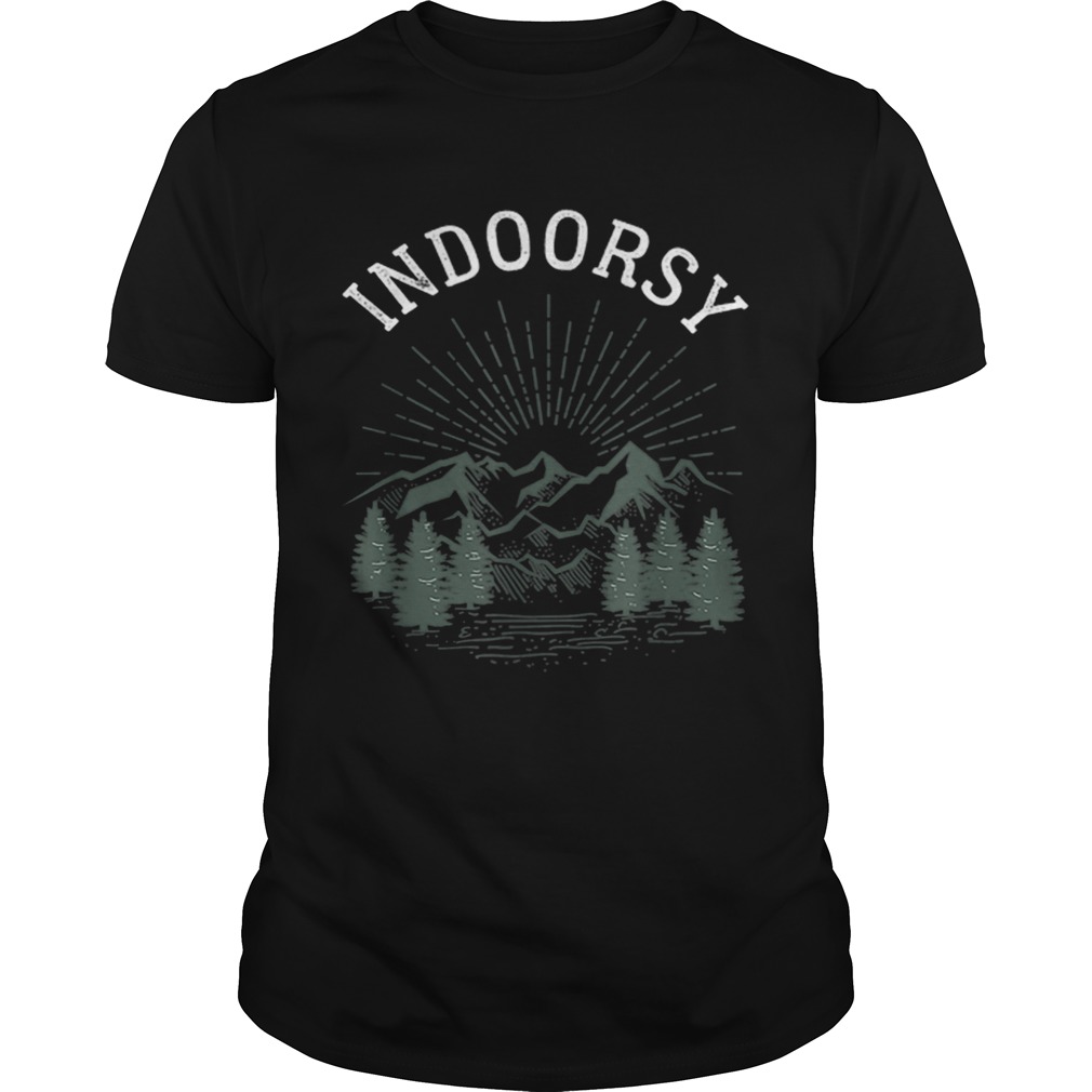 Indoorsy Men Women Ironic Christmas shirt