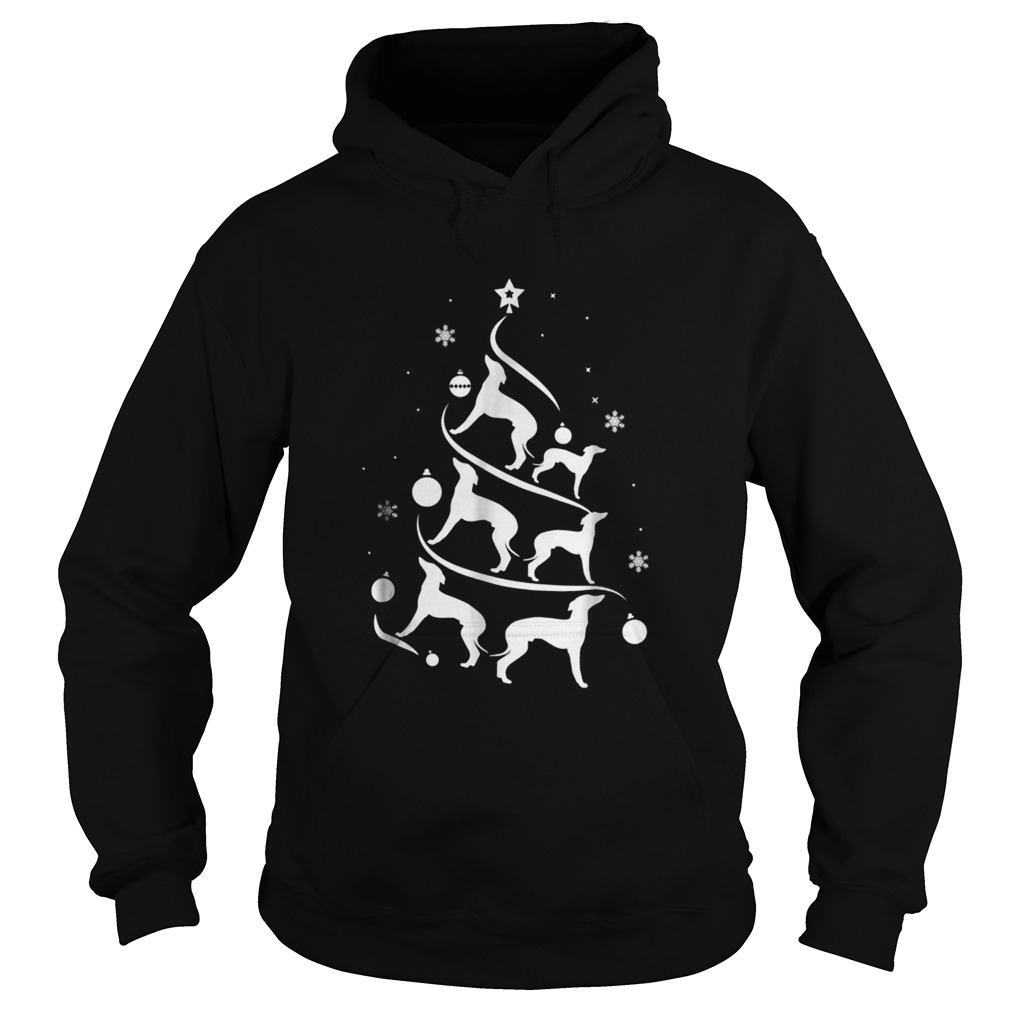 Italian Greyhound Christmas Tree Dog Lover Hoodie