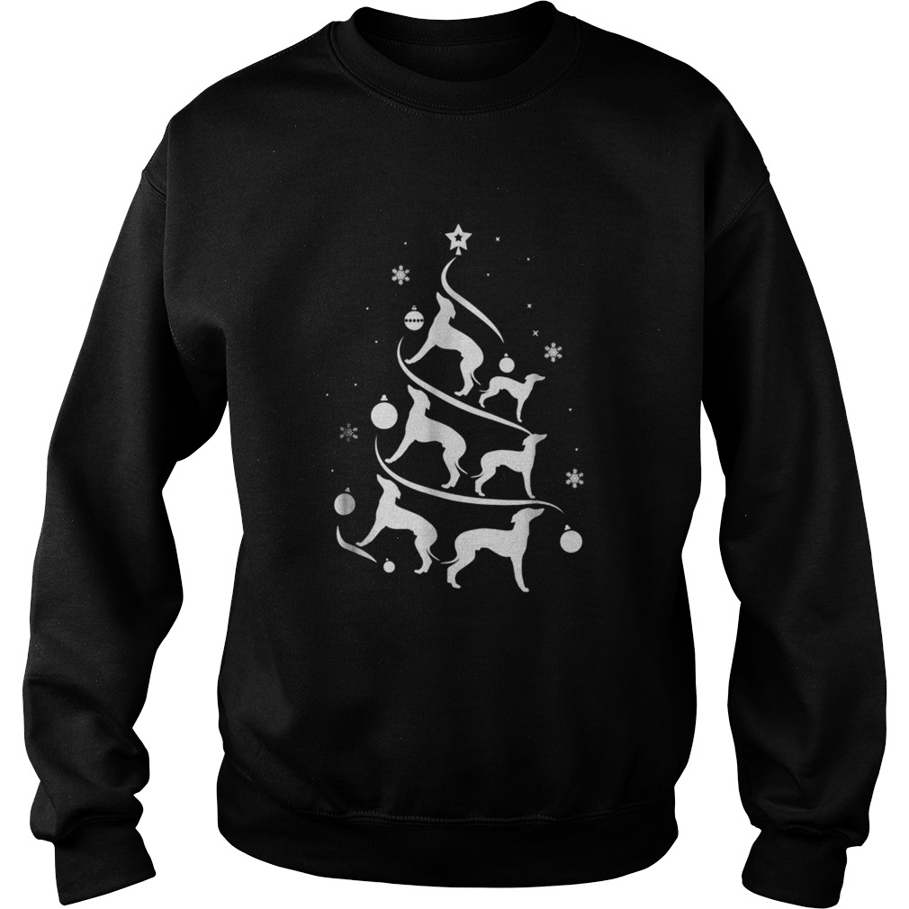 Italian Greyhound Christmas Tree Dog Lover Sweatshirt