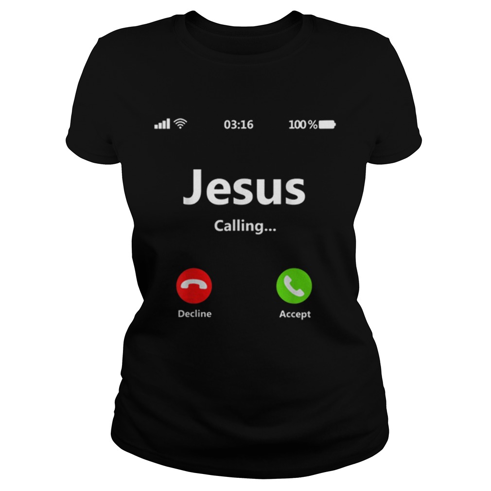 Jesus Is Calling Christian Christmas Gift Xmas Classic Ladies