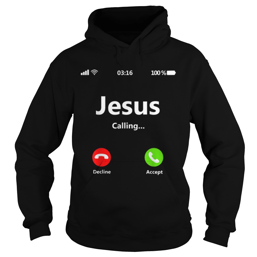 Jesus Is Calling Christian Christmas Gift Xmas Hoodie