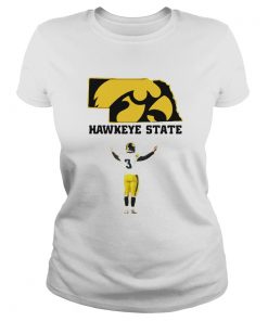 Jordan Bohannon 3 Iowa Hawkeyes State Football  Classic Ladies