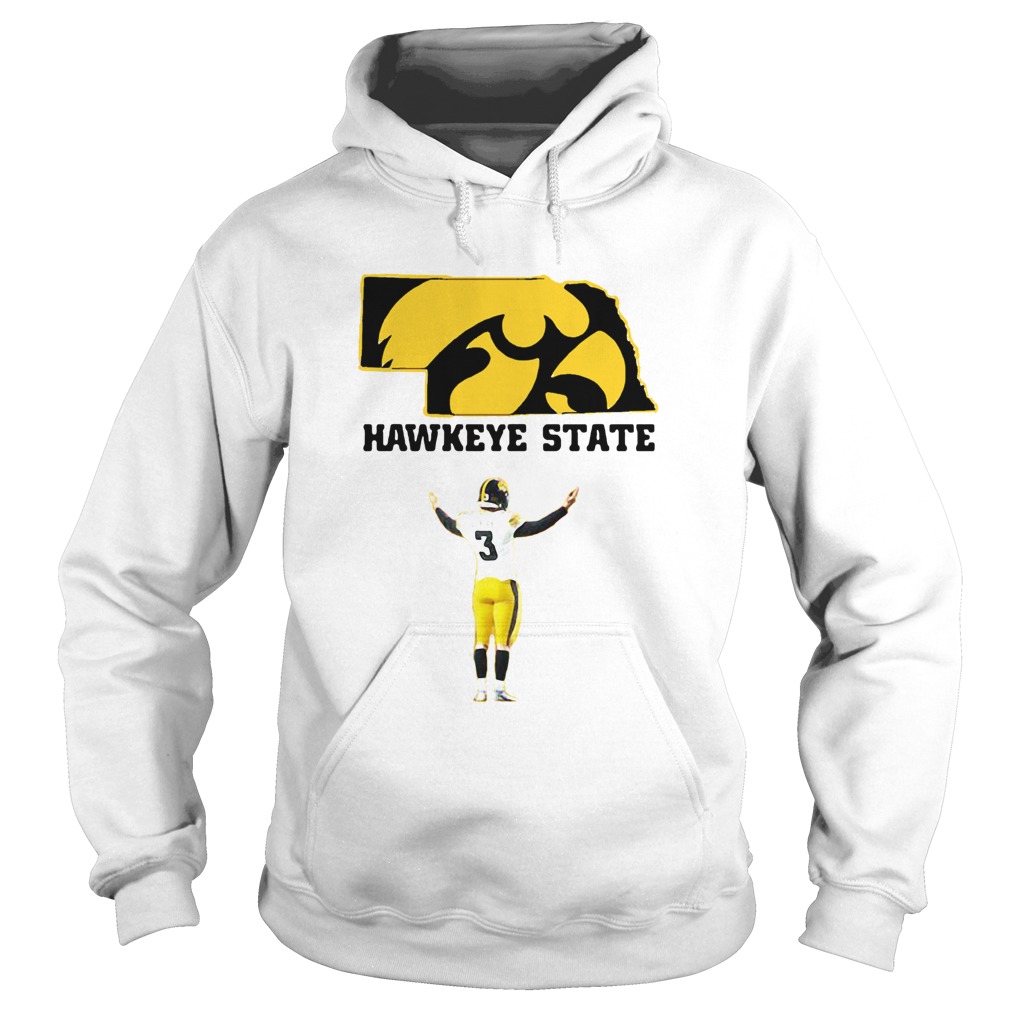 Jordan Bohannon 3 Iowa Hawkeyes State Football Hoodie