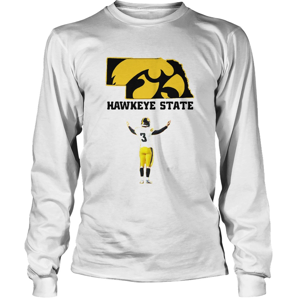 Jordan Bohannon 3 Iowa Hawkeyes State Football LongSleeve