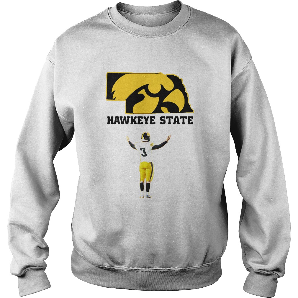 Jordan Bohannon 3 Iowa Hawkeyes State Football Sweatshirt