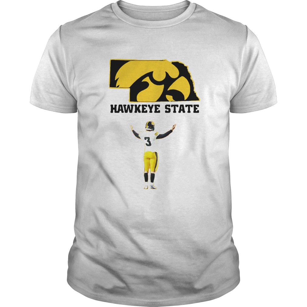 Jordan Bohannon 3 Iowa Hawkeyes State Football shirt