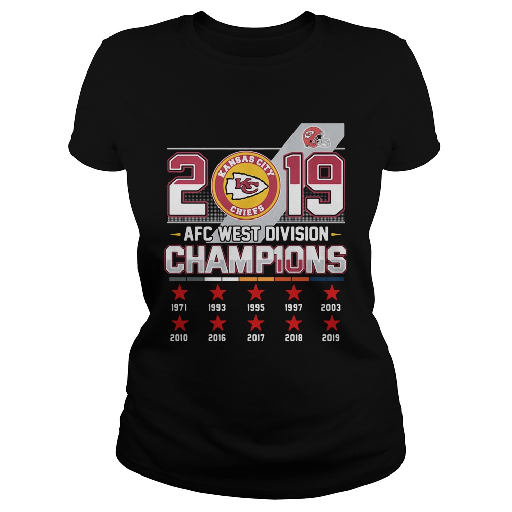 Kansas City Chiefs 2019 AFC West Division Champions Classic Ladies