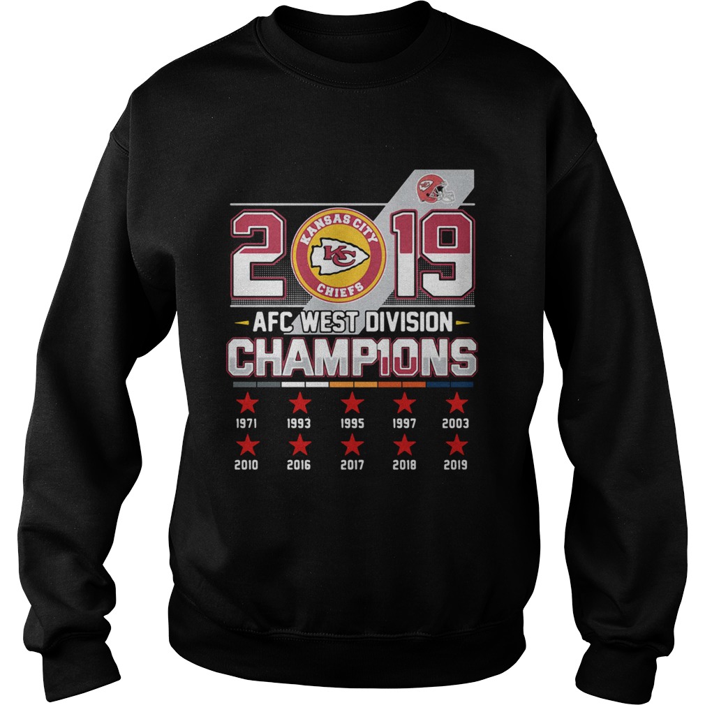 Kansas City Chiefs 2019 AFC West Division Champions Sweatshirt