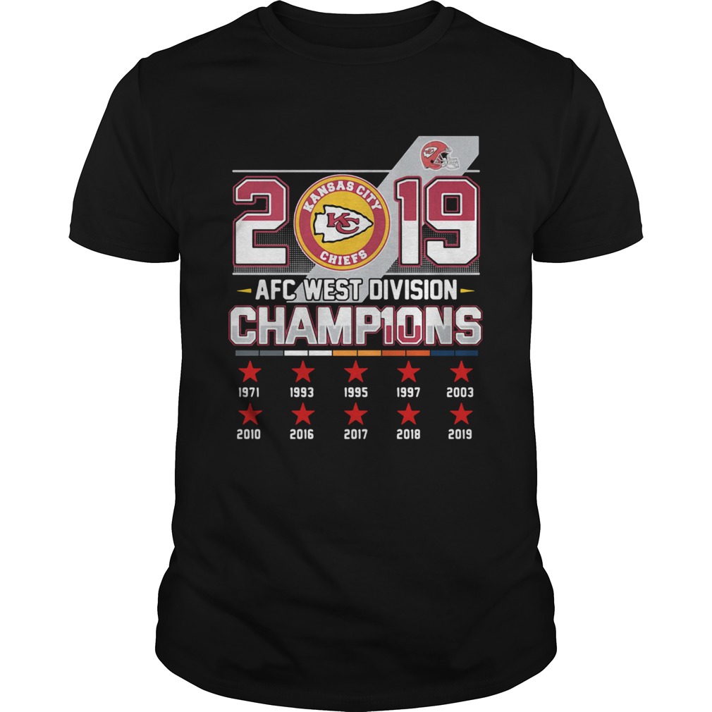 Kansas City Chiefs 2019 AFC West Division Champions shirt