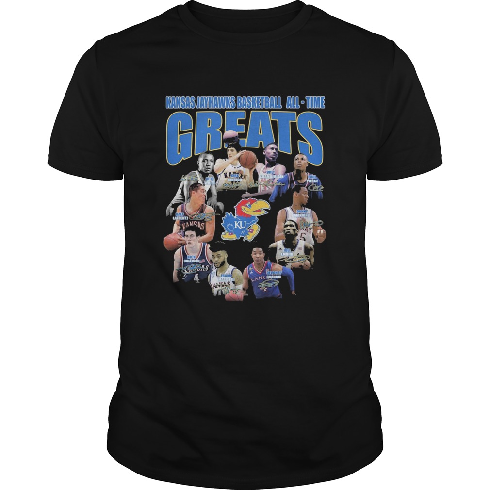 Kansas Jayhawks Basketball Alltime Greats KU Signature shirt