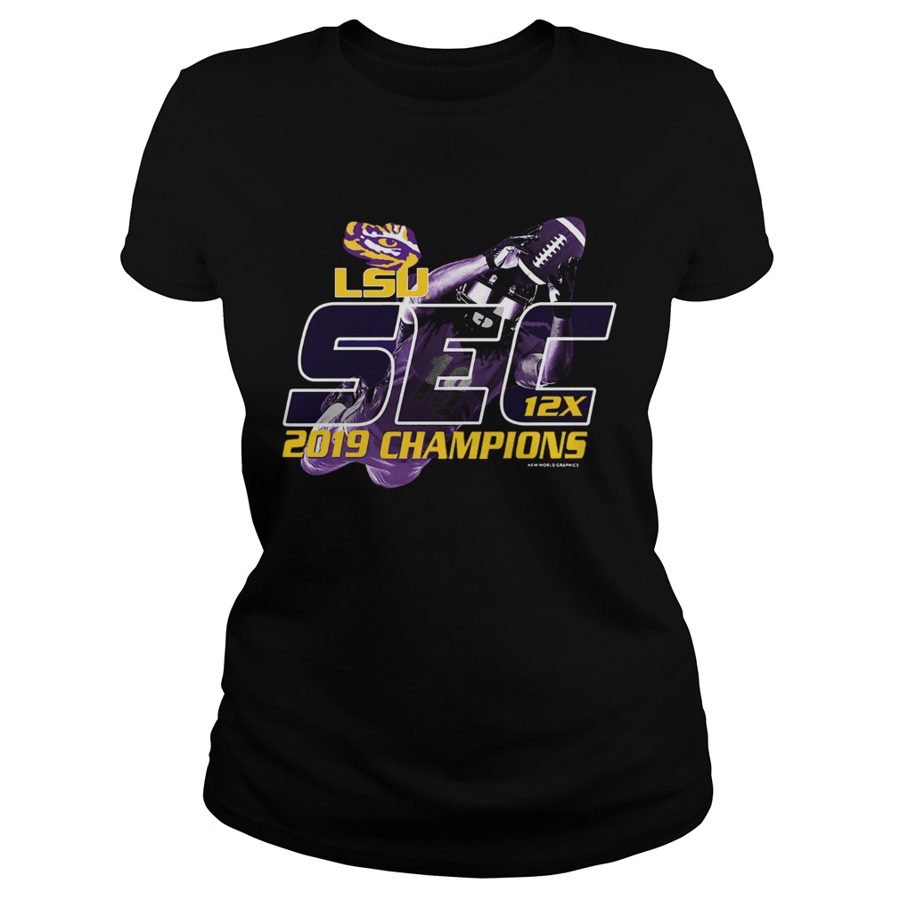 LSU Tigers 2019 SEC Football Champions 12X Classic Ladies