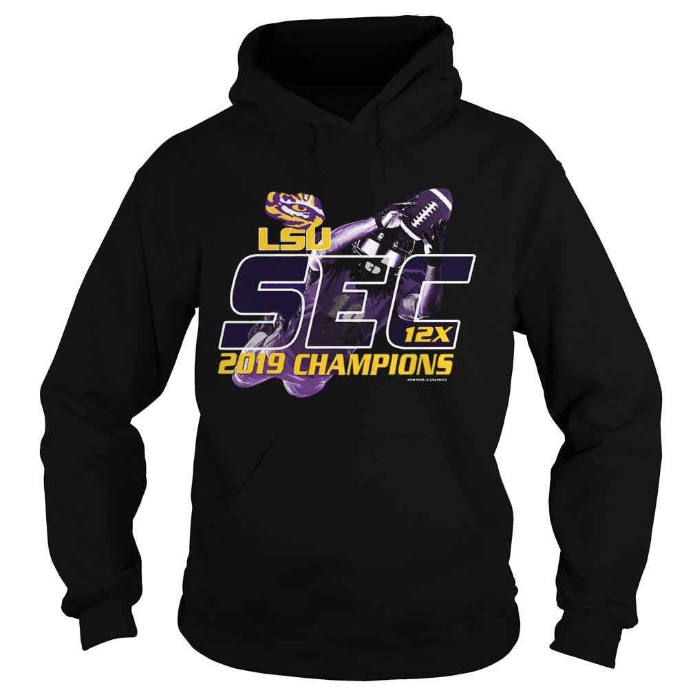 LSU Tigers 2019 SEC Football Champions 12X Hoodie