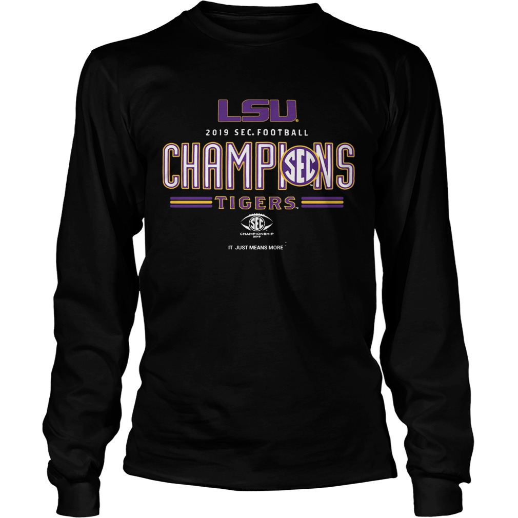 LSU Tigers 2019 SEC Football Champions LongSleeve