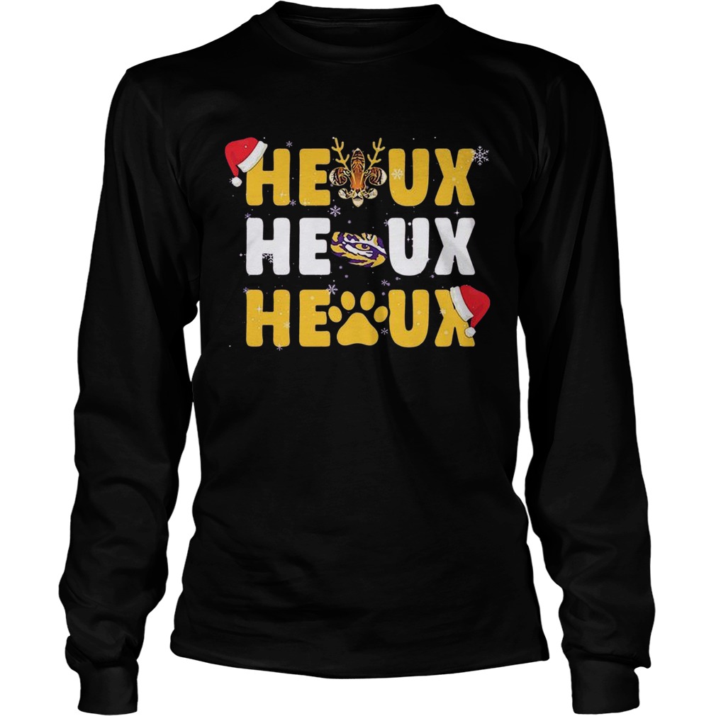 LSU Tigers Heaux Heaux Heaux Christmas LongSleeve