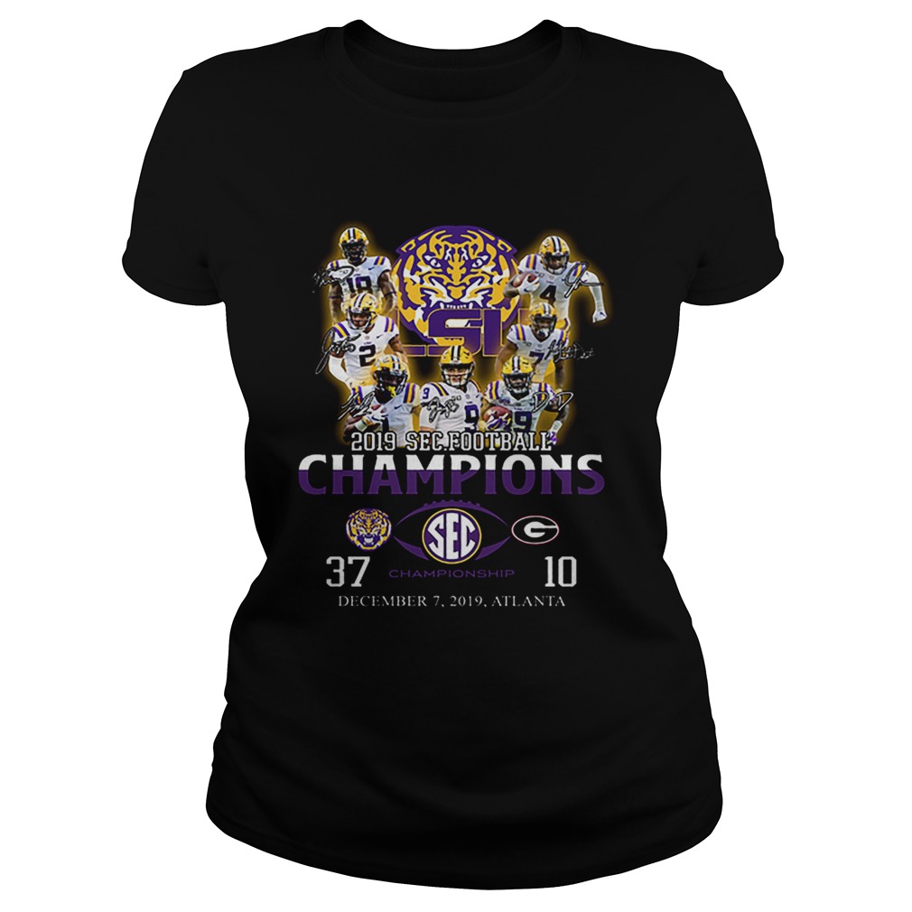 LSU Tigers signatures 2019 SEC Football Champions Classic Ladies