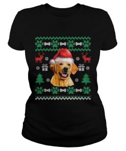 Labrador Santa Hat Christmas Ugly Sweater Pajama  Classic Ladies