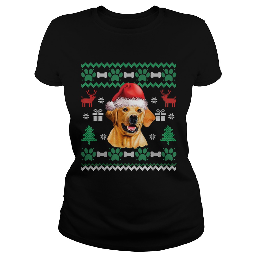 Labrador Santa Hat Christmas Ugly Sweater Pajama Classic Ladies